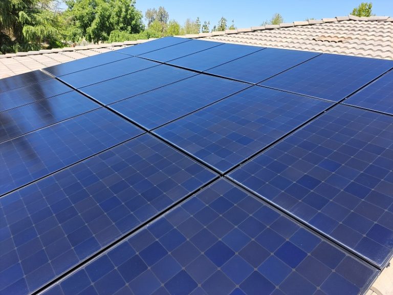 eighteen solar panel cleaned